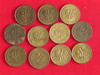 COLLECTION LOT 5 ZLOTYCH COLLECTION LOT POLAND 5 ZLOTYCH ALL DIFFERENT DATES 11PC 56G DIV.