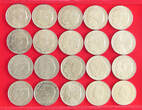 COLLECTION LOT 1 KRONA COLLECTION LOT SWEDEN 1 KRONA ALL DIFFERENT DATES 20PC 140G DIV.