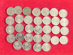 COLLECTION LOT 10 ÖRE COLLECTION LOT SWEDEN 10 ÖRE ALL DIFFERENT DATES 32PC 46G DIV.
