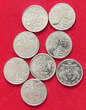 COLLECTION LOT 50 PESEWAS COLLECTION LOT GHANA 50 PESEWAS TOP 8PC 50G DIV.