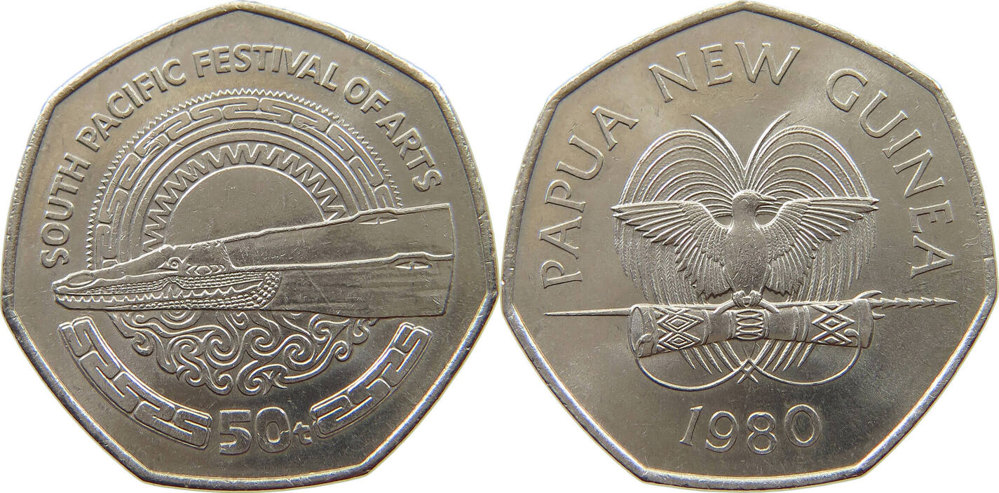 PAPUA NEW GUINEA 50 TOEA 1980 VZ | MA-Shops