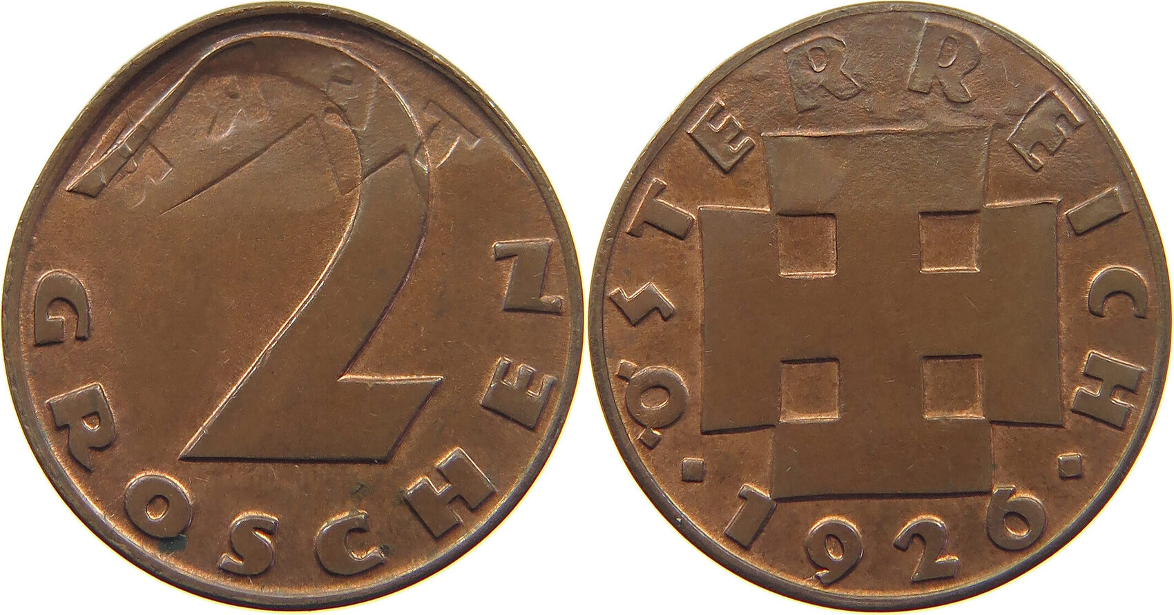 STERREICH 2 GROSCHEN 1926 FEHLPR GUNG SS MA Shops sterreich-2-groschen-1926-fehlpr-gung-ss-ma-shops