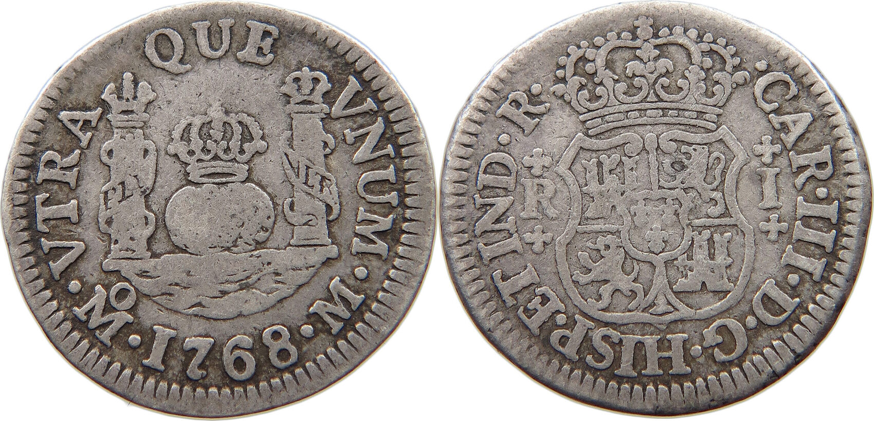 MEXICO REAL 1768 MO Carlos III. 17591788. SSS