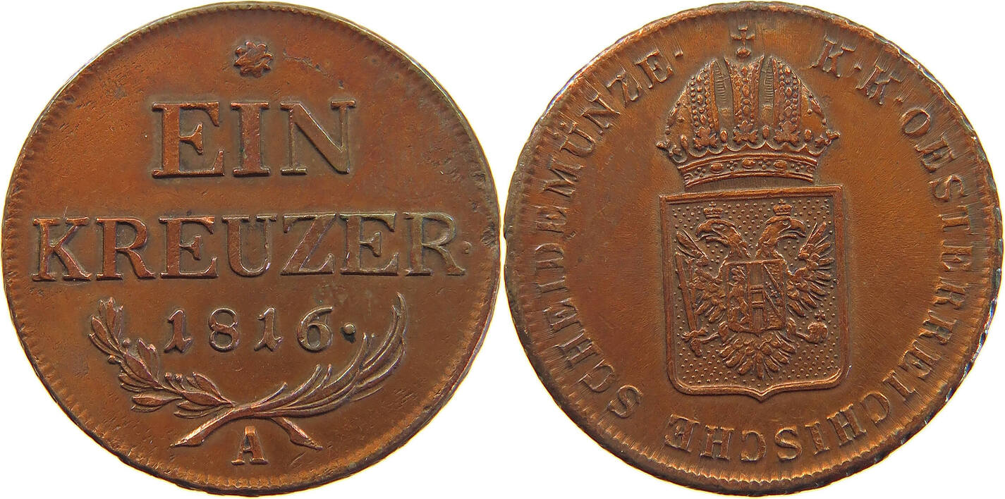 HAUS HABSBURG KREUZER 1816 A FRANZ II. 1792-1835 SS | MA-Shops