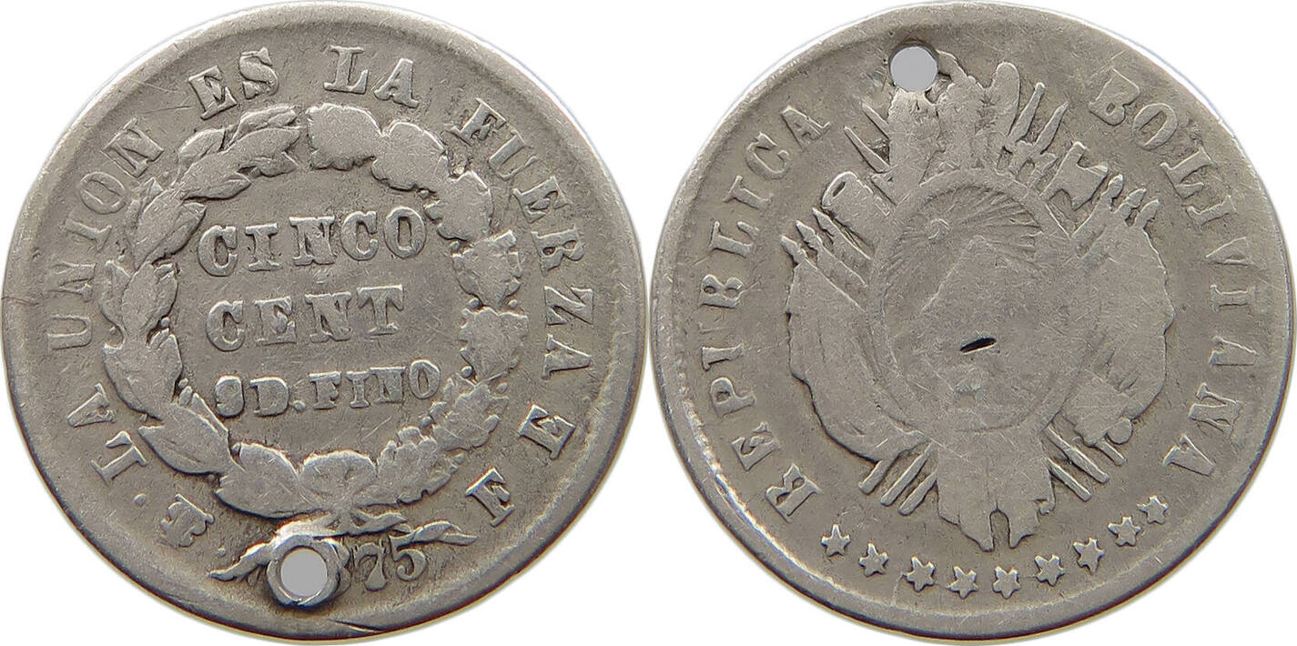 BOLIVIA 5 CENTAVOS 1875 FE S MA Shops bolivia-5-centavos-1875-fe-s-ma-shops