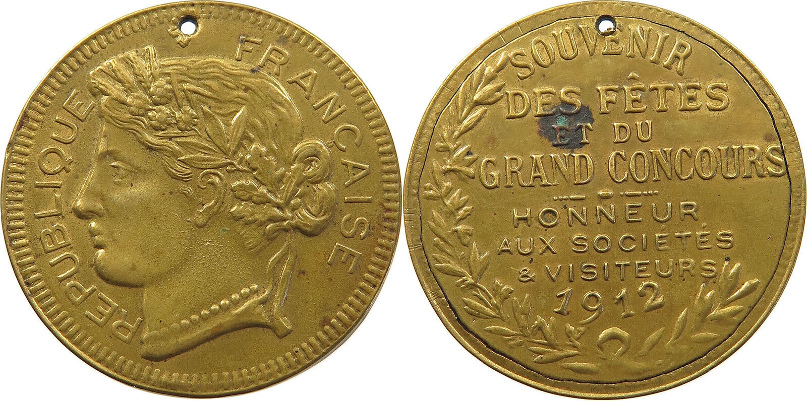 Médaille Commémorative - Fêtes Et Grand Concours - 1906 - Métal Français