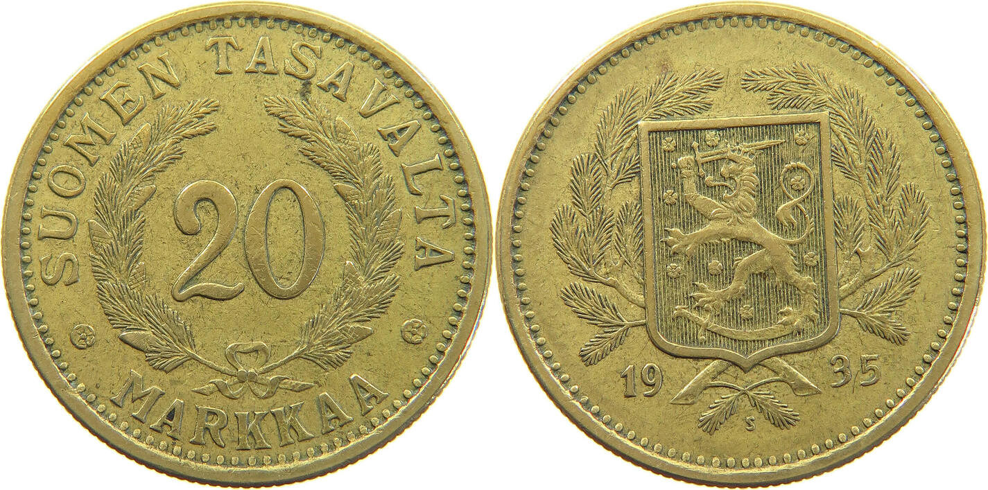 FINLAND 20 MARKKAA 1935 SS | MA-Shops