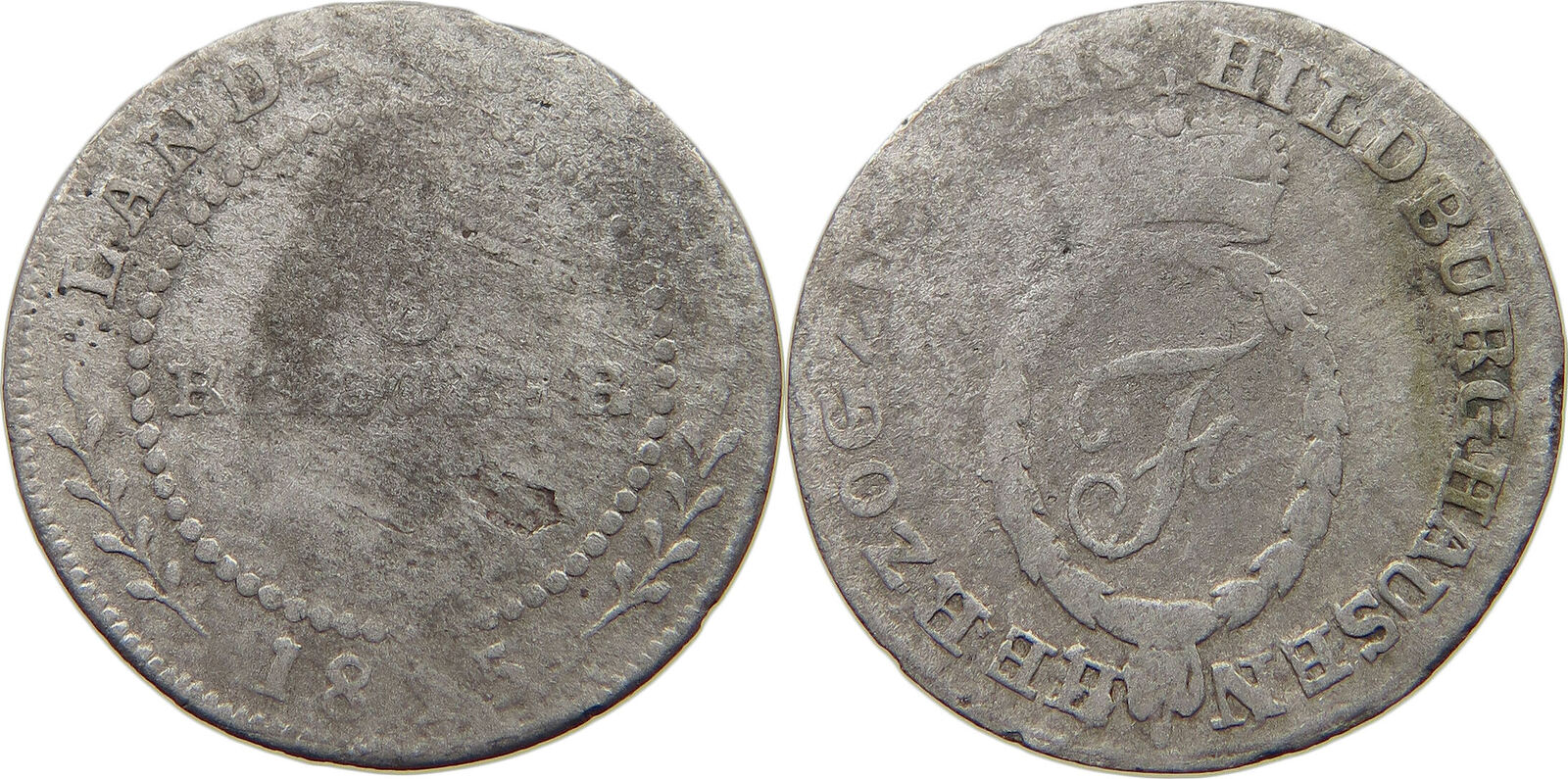 SACHSEN HILDBURGHAUSEN 6 KREUZER 1815 Friedrich 17801826. S