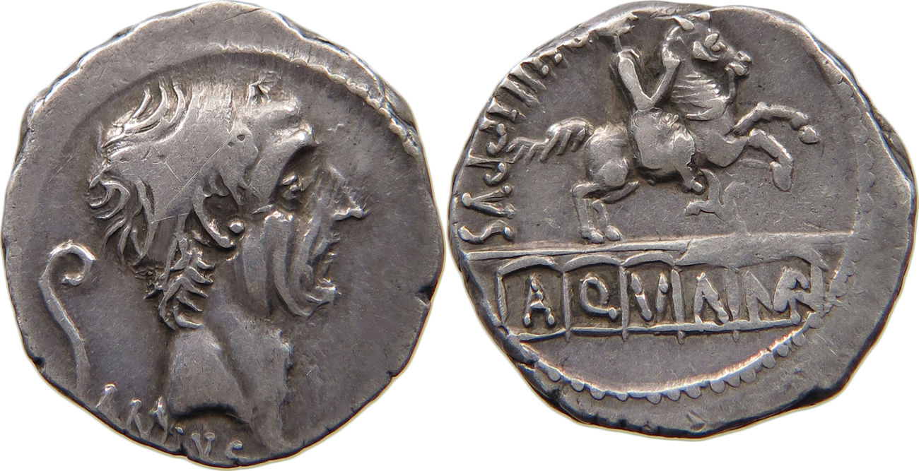 Rom Republik Denar L. Marcius Philippus (56 v.Chr.) ss