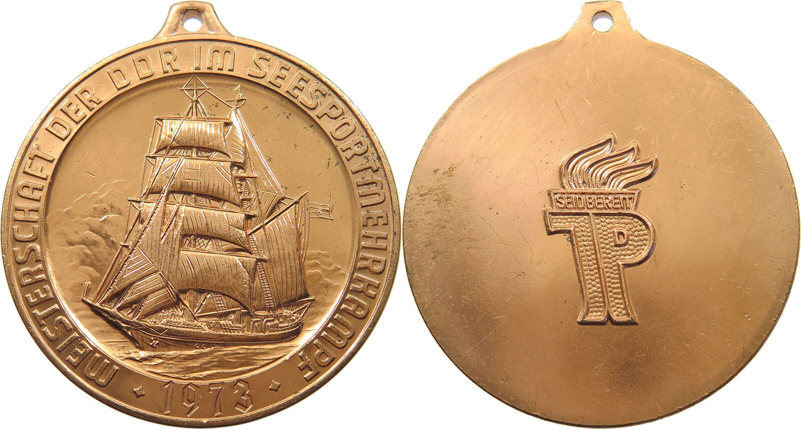 Médaille URSS Comité Sportif Militaire 1973 - 60mm En Bronze