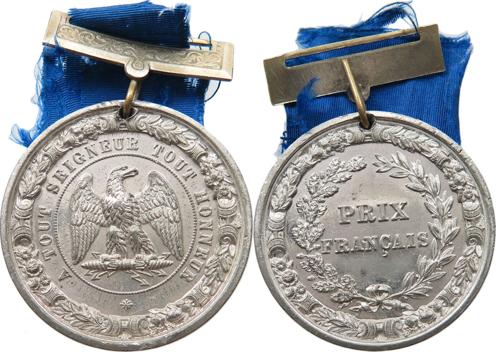 FRANCE MEDAL Napoleon III 1852 1870 A TOUT SEIGNEUR TOUT HONNEUR France medal napoleon iii 1852 1870 a tout seigneur tout honneur