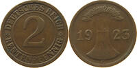 WEIMARER REPUBLIK 2 RENTENPFENNIG PLANCHET ERROR -