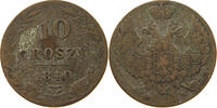 POLAND 10 GROSZY Nikolaus I. (1825-1855) -