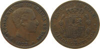 SPAIN 5 CENTIMOS Alfonso XII. (1874–1885) -