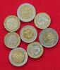WORLD COLLECTION LOT WORLD BIMETALIC 8PC 64G -