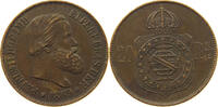 BRAZIL 20 REIS Pedro II. 1831 - 1889 -
