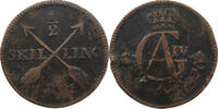 SWEDEN 1/2 SKILLING Gustav IV. Adolf 1792-1809. -