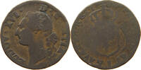 FRANCE 1/2 SOL Louis XVI. (1774-1793) OVERSTRUCK REVERSE -