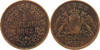 BADEN DURLACH 1/2 KREUZER Friedrich I. Großherzog (1852-1907) -