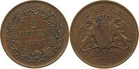 BADEN DURLACH 1/2 KREUZER Friedrich I. Großherzog (1852-1907) -