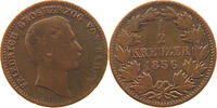 BADEN DURLACH 1/2 KREUZER Friedrich I. Großherzog (1852-1907) -