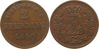 BAYERN 2 PFENNIG Ludwig II. (1864-1886) -