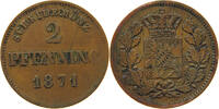 BAYERN 2 PFENNIG Ludwig II. (1864-1886) -