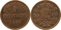 BAYERN PFENNIG Maximilian II. Joseph (1848-1864) -