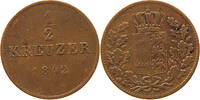 WÜRTTEMBERG 1/2 KREUZER 1842 Wilhelm I. (1816-1864) S 7,00 EUR  zzgl. 5,99 EUR Versand