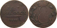 SACHSEN COBURG SAALFELD 4 PFENNIG Ernst (1806-1826) -