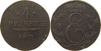 SACHSEN COBURG SAALFELD 4 PFENNIG Ernst (1806-1826) -