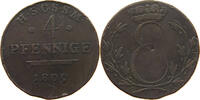 SACHSEN COBURG SAALFELD 4 PFENNIG Ernst (1806-1826) -