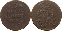 BRANDENBURG PREUSSEN 3 PFENNIG Friedrich II. der Große (1740-1786) -