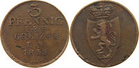 3 PFENNIG 1833 REUSS ÄLTERE LINIE Heinrich XIX. 1817-1836. SS