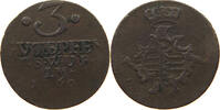 SACHSEN WEIMAR EISENACH 3 PFENNIG Anna Amalia (1758-1775) -