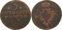 SACHSEN WEIMAR EISENACH 3 PFENNIG Anna Amalia (1758-1775) -