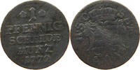 SACHSEN COBURG SAALFELD PFENNIG Ernst Friedrich 1764-1800. -