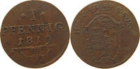 SACHSEN COBURG SAALFELD PFENNIG Ernst 1806-1826. -