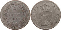 BAYERN 6 KREUZER Maximilian II. Joseph (1848-1864) -