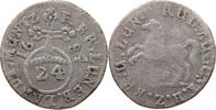 BRAUNSCHWEIG WOLFENBÜTTEL 1/24 TALER 1684 Rudolf August 1666-1685. S