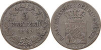 BAYERN 3 KREUZER Ludwig II. (1864-1886) -