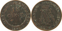 FRENCH GUIANA 10 CENTIMES Louis Philippe I. 1830-1848 -