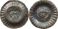 MECKLENBURG HOHPFENNIG Herzogliche Gepräge Anonym. Hohlpfennig (1350-1500). Stierkopf -