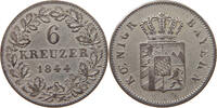 BAYERN 6 KREUZER Ludwig I. (1825-1848) -