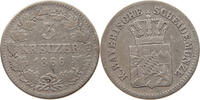 BAYERN 3 KREUZER Ludwig II. (1864-1886) -