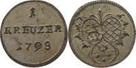 KREUZER 1798 LÖWENSTEIN WERTHEIM ROCHEFORT Dominik Constantin 1789-1806. SS-VZ