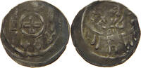 Brandenburg, Markgrafschaft HAUS ASKANIEN DENAR Johann I. und Otto III., 1220-1266. Geflügelter Markgraf mit zwei Zeptern -