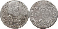 HAUS HABSBURG 3 KREUZER Erzherzog Sigismund Franz 1663-1665 -