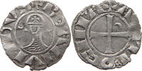 CRUSADER ANTIOCH DENIER BOHEMOND III. 1163-1201. -