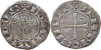 CRUSADER ANTIOCH DENIER BOHEMOND III. 1163-1201. -